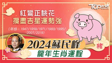 2024年生肖運程 豬